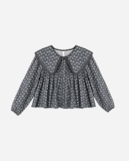 Rylee + Cru Fern Blouse Heart Ditsy