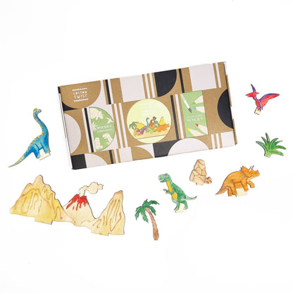 Cotton Twist - Create Your Own Dinosaur Scene - DIY Craft Kit for Kids