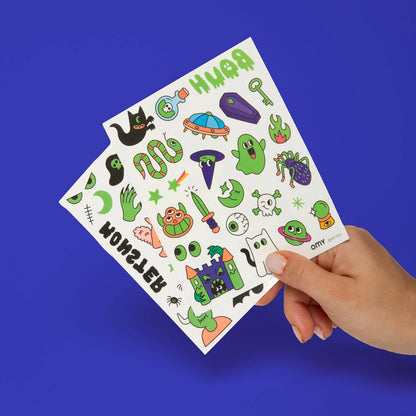 OMY - TEMPORARY TATOOS - GLOW IN THE DARK