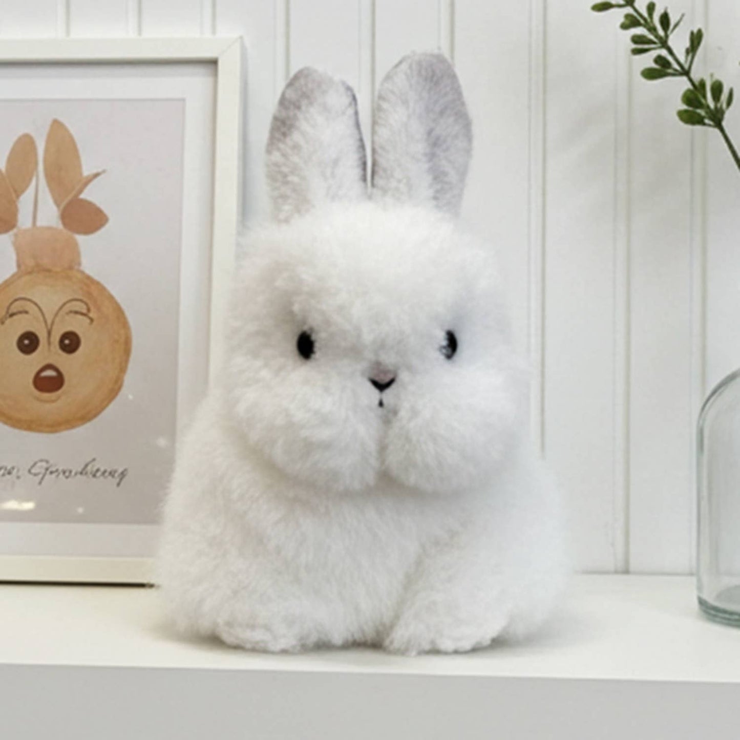 Shupaca Alpaca - Alpaca Stuffed Animal - Bunny - Micro 6" WHITE