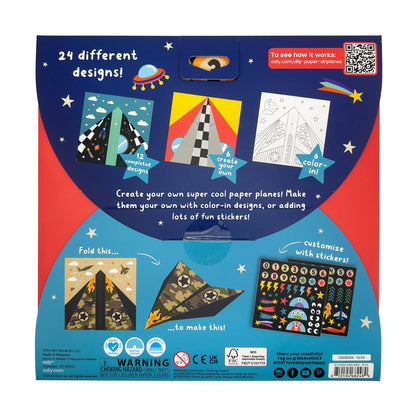 OOLY - D.I.Y. Paper Air Planes Activity Kit - Set of 24 Designs