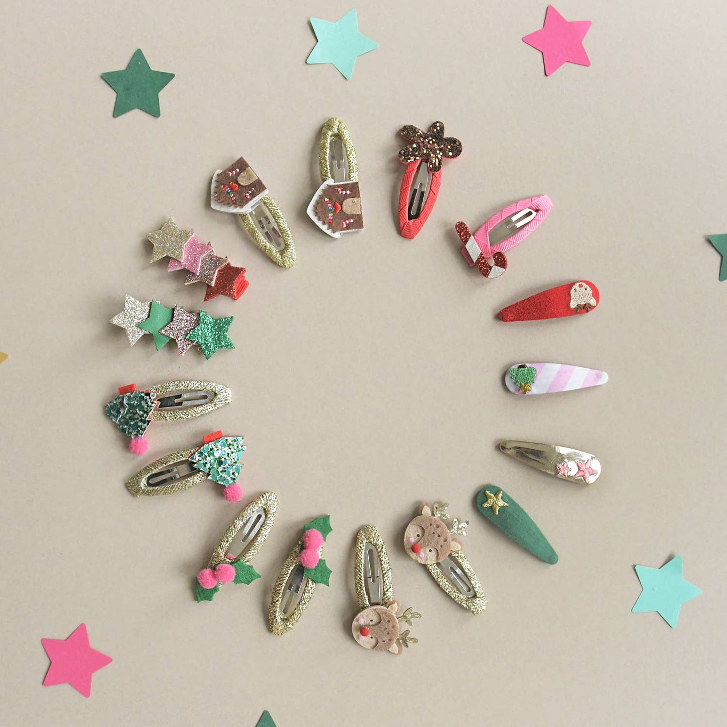 Rockahula Kids - Christmas Tree Glitter Clips