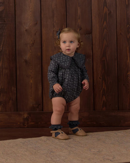 Rylee + Cru Lace Trim Socks, 2-Pack Fawn, Midnight