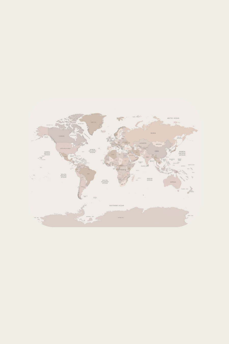 Recette - Placemat | World Map
