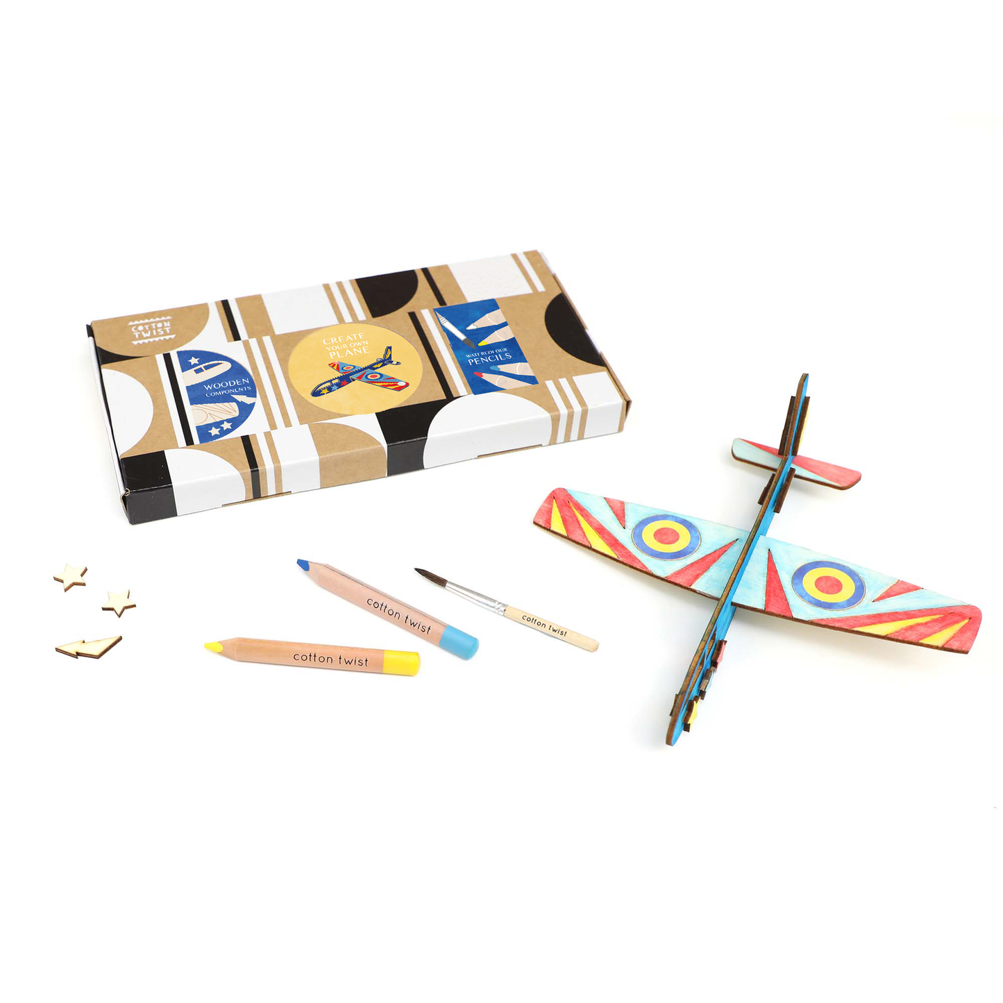 Cotton Twist - Plane Craft Kit Activity Box