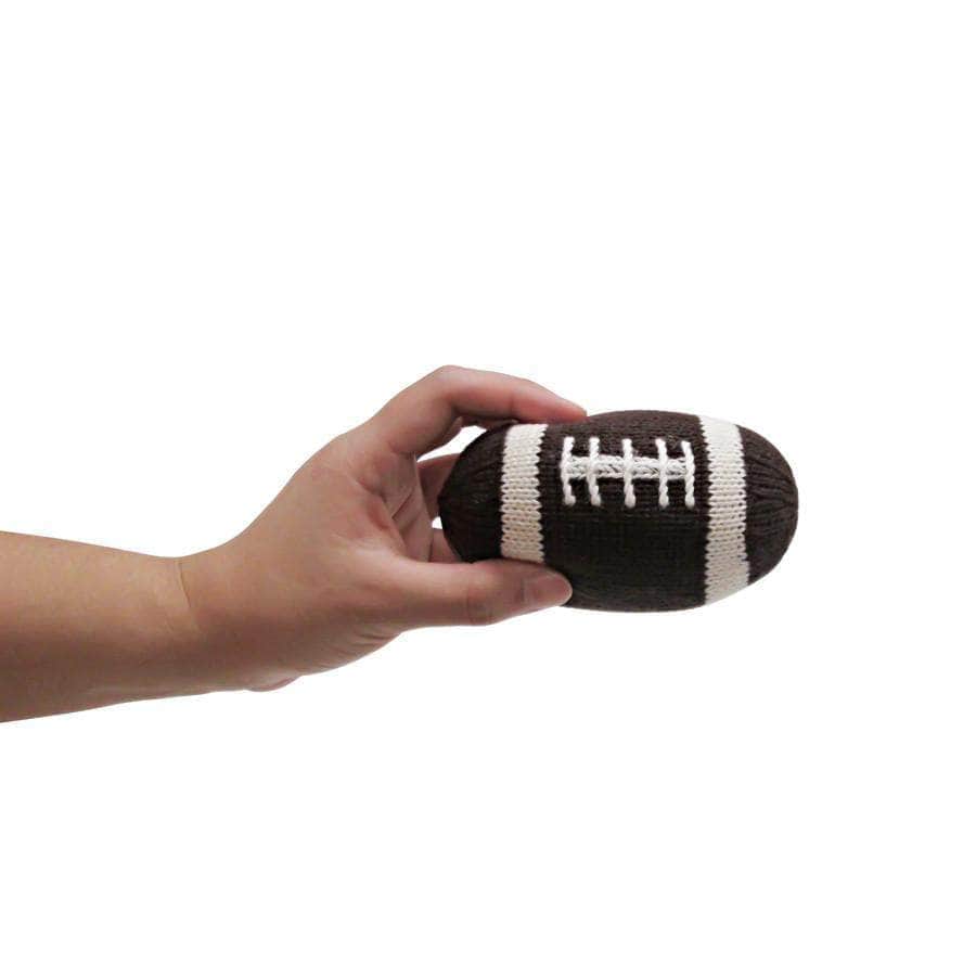 Estella - Organic Baby Toy - Football Rattle (Handmade)