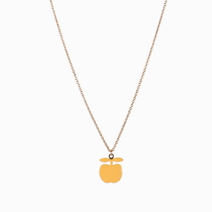 Titlee - AMELIA apple necklace (saffron yellow)