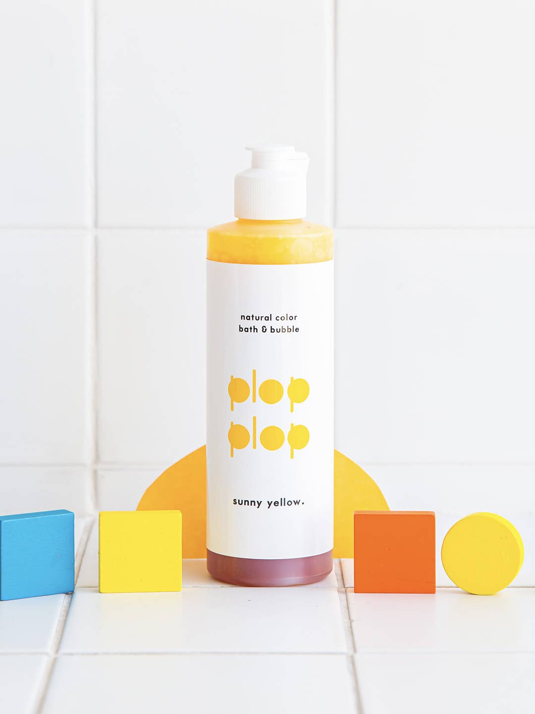 Living Refinery - Plop Plop Natural Color Bubble Bath - Sunny Yellow (230g)
