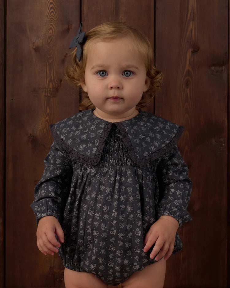 Rylee + Cru Fern Romper Heart Ditsy