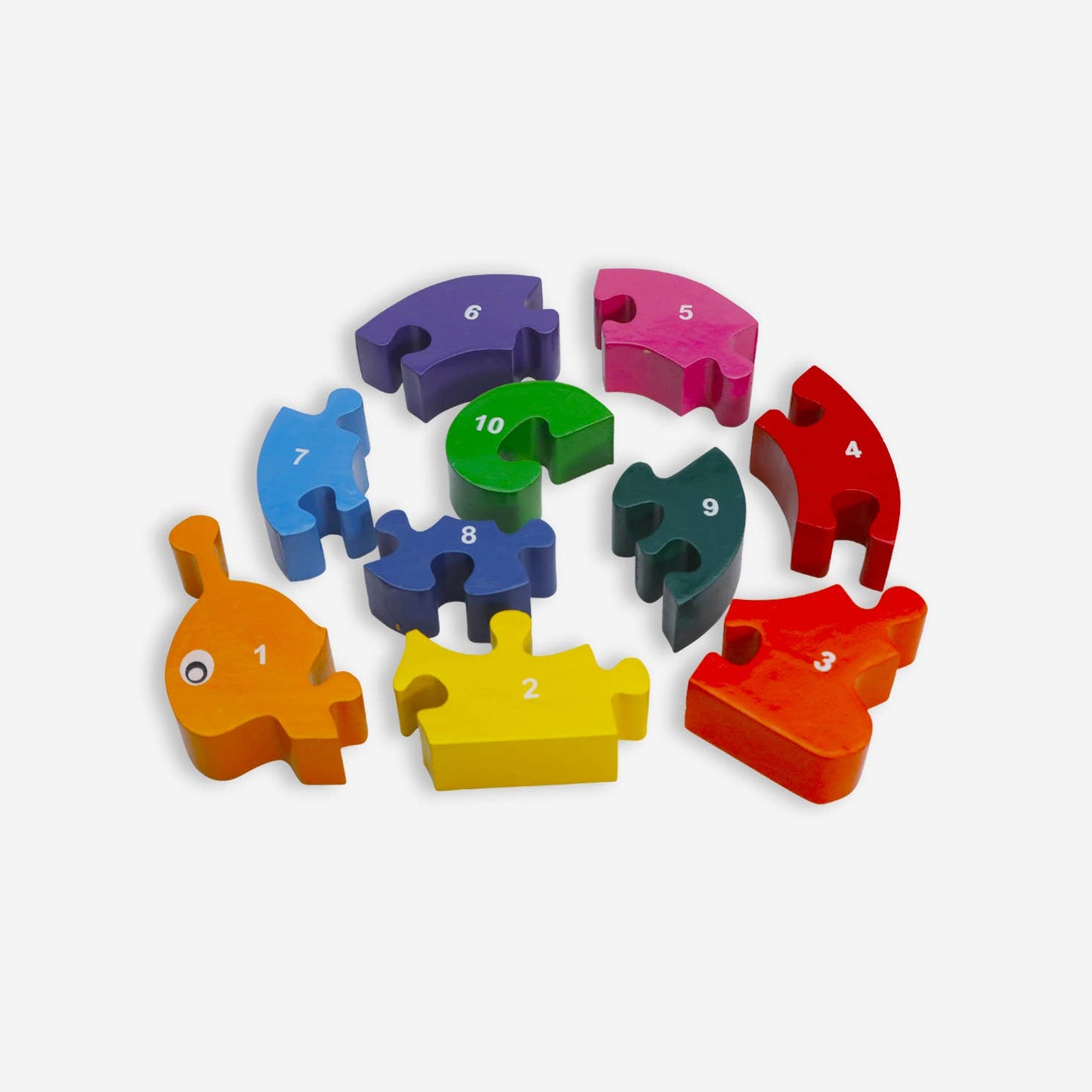 Mr. Ellie Pooh - Wooden Puzzle Snail (w)