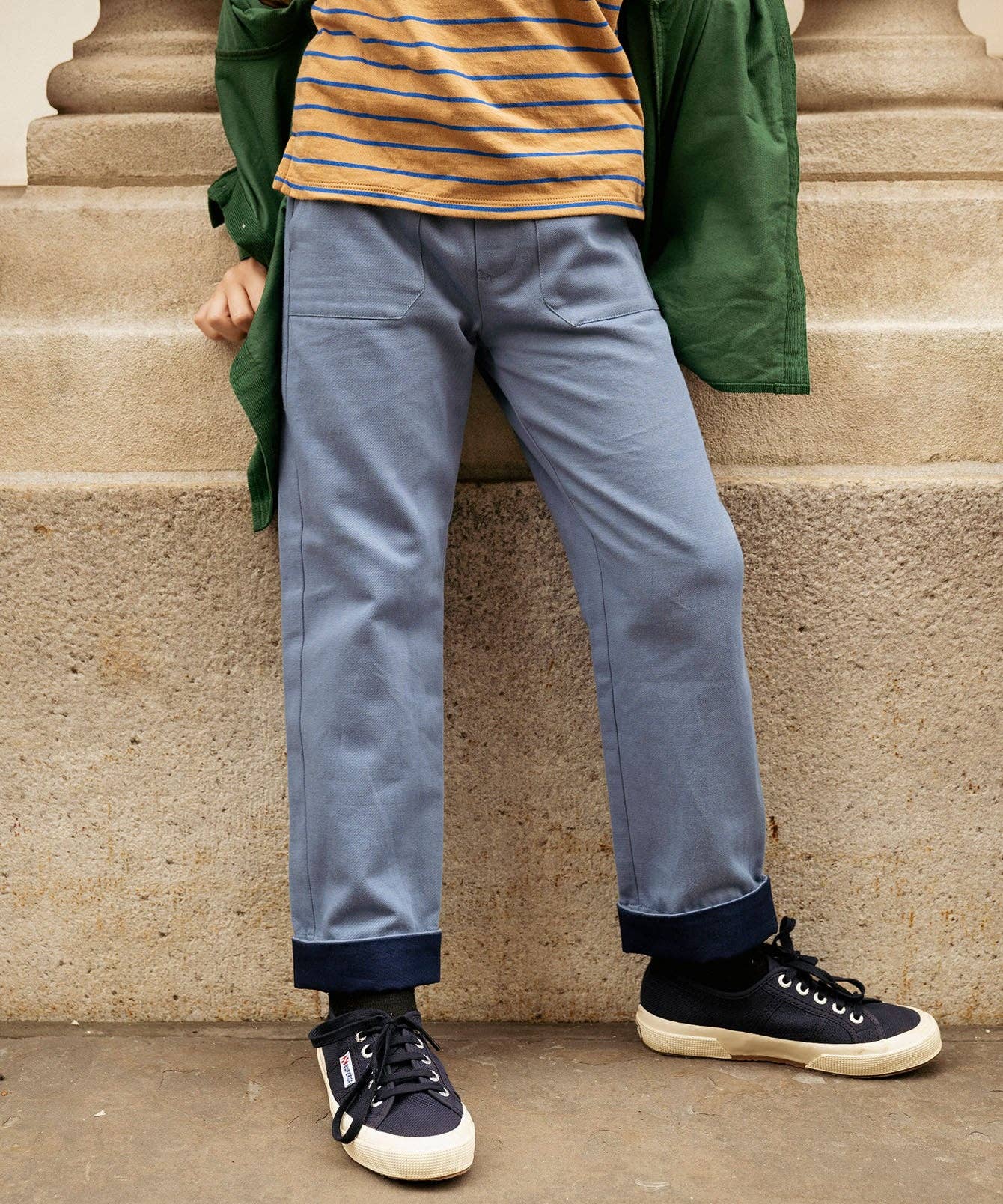 Oso & Me - Grow Pant, Chambray