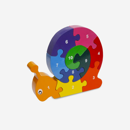 Mr. Ellie Pooh - Wooden Puzzle Snail (w)