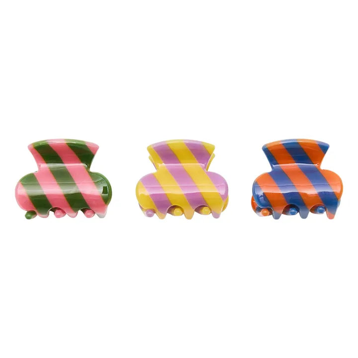 Mimi & Lula Striped Mini Claw Clips
