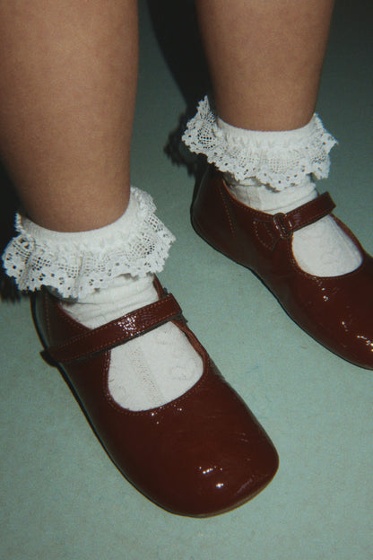 Konges Sløjd 2 Pack Pointelle Frill Socks