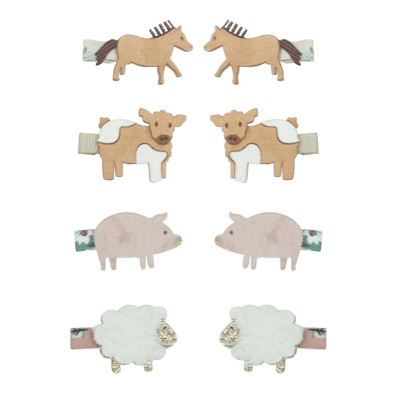 Mimi & Lula Farm Animal Mini Clips