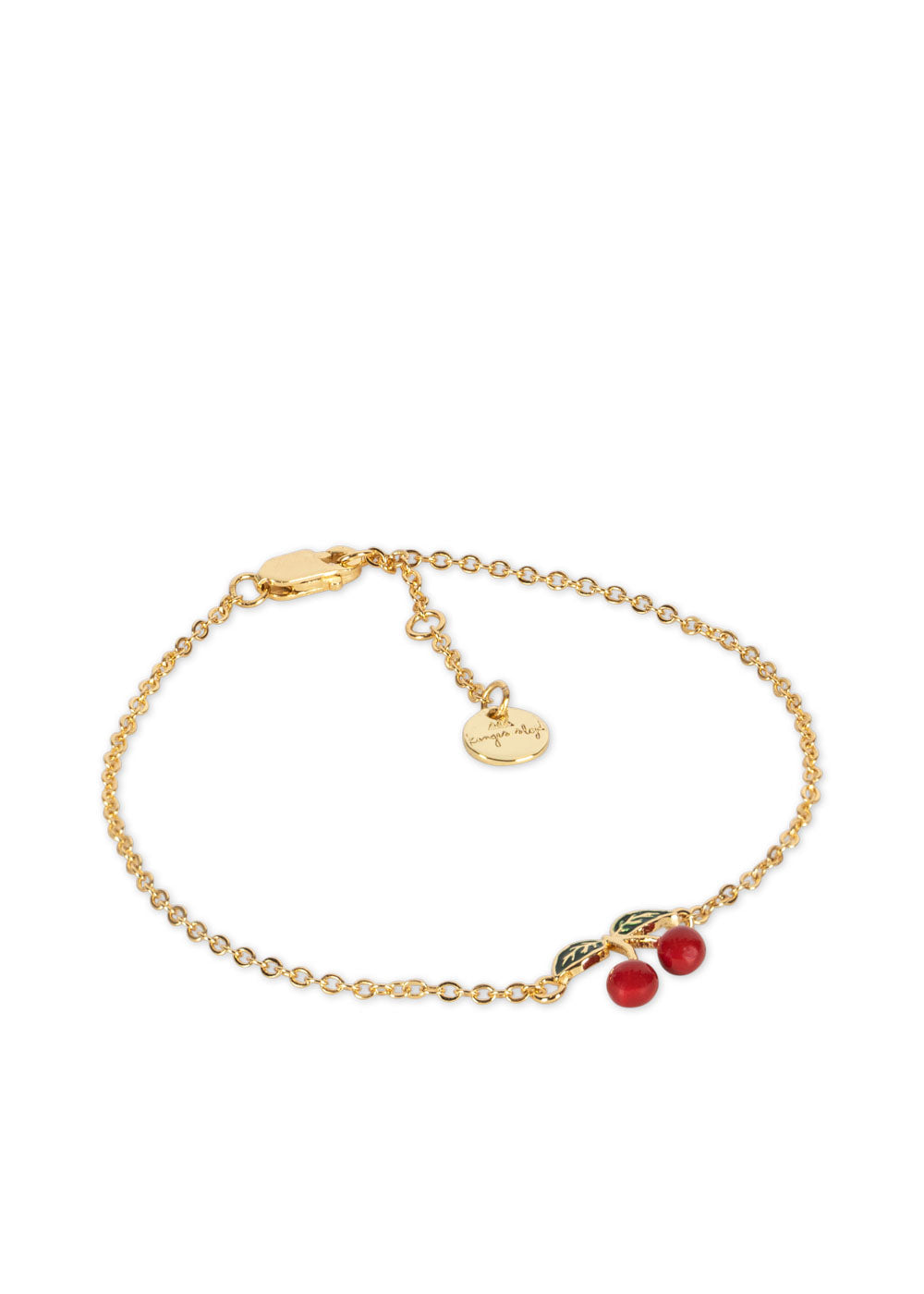 Konges Sløjd 24K GOLD PLATED CHERRY BRACELET