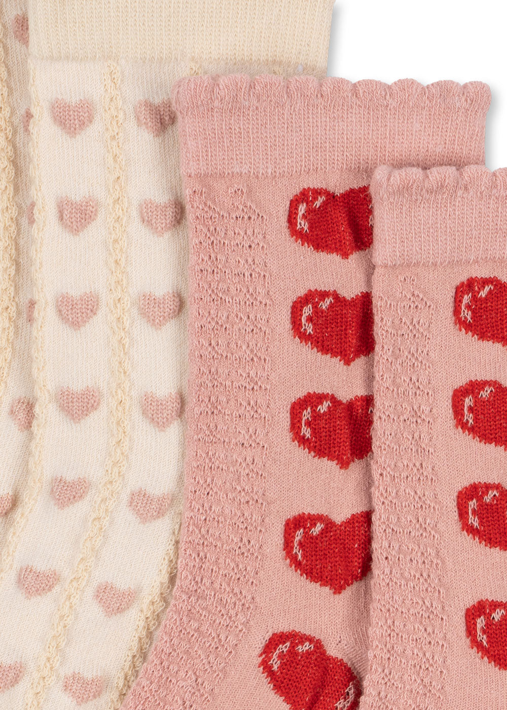 Konges Sløjd 2 Pack Heart Jaquard Socks
