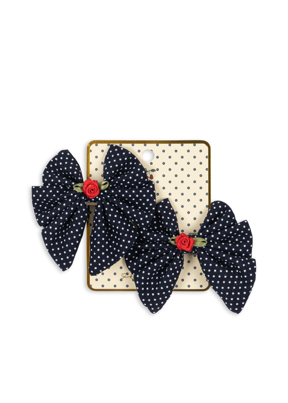 Konges Sløjd 2 Pack Rose Rouge Bow Hair Clip