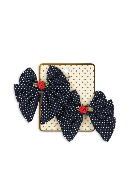 Konges Sløjd 2 Pack Rose Rouge Bow Hair Clip