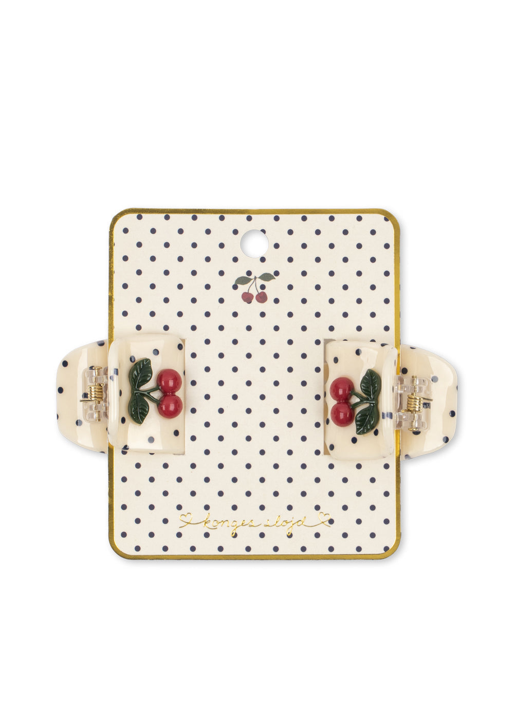 Konges Sløjd 2 Pack Cherry Dot Hair Claws