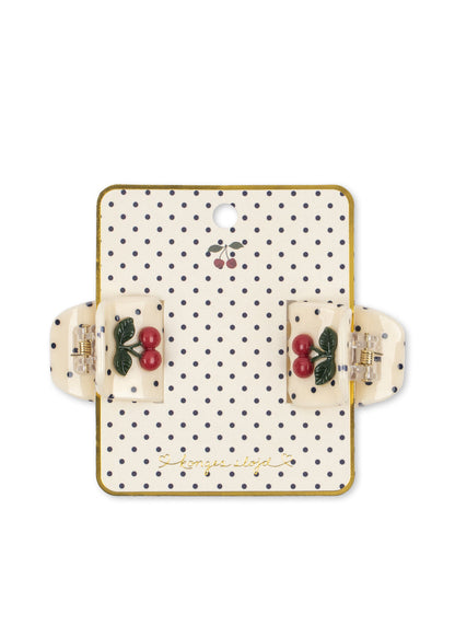 Konges Sløjd 2 Pack Cherry Dot Hair Claws