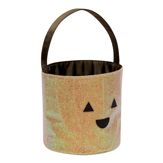 Mimi & Lula Glitter Pumpkin Trick or Treat Bag - Shimmer