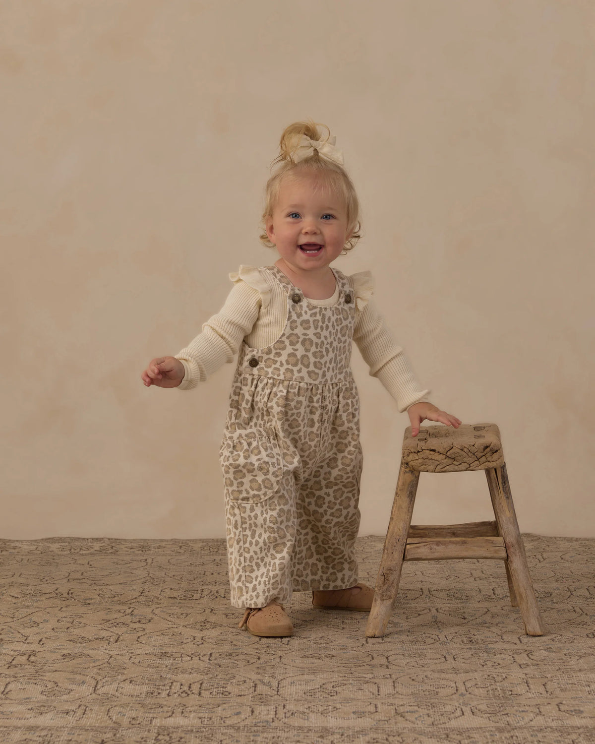 Rylee + Cru Ruffle Bodysuit Natural