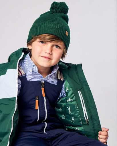 Northern Classics Knit Pom Hat - Ivy Green