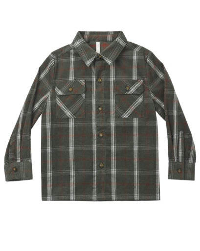 Rylee + Cru Pocketed Flannel Shirt