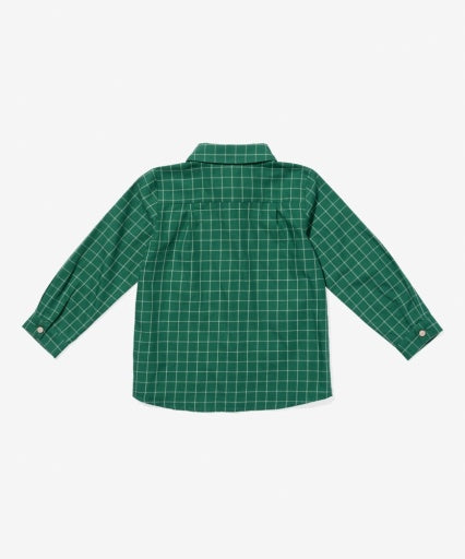 Oso & Me Jeffie Shirt - Green Holiday Plaid