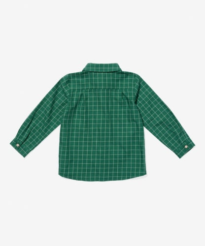 Oso & Me Jeffie Shirt - Green Holiday Plaid