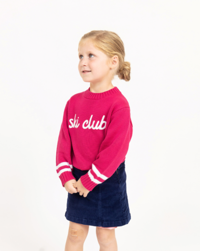 Northern Classics Kids Ski Club Sweater - Hot Pink