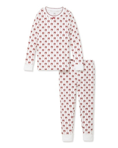 Petite Plume Girls Pima Snug Fit Pajama - Blissful Bows