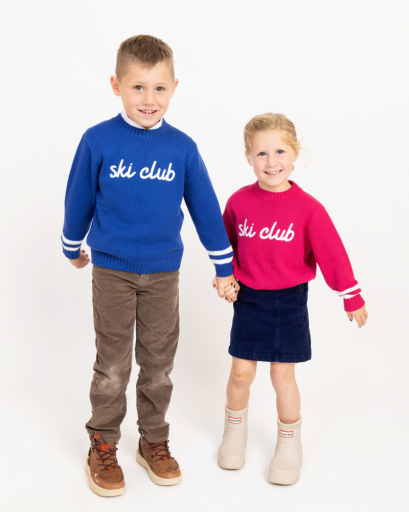 Northern Classics Kids Ski Club Sweater - Varsity Blue