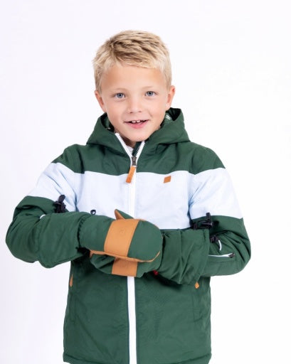 Northern Classics Kids Waterproof Ski Mitten - Ivy Green