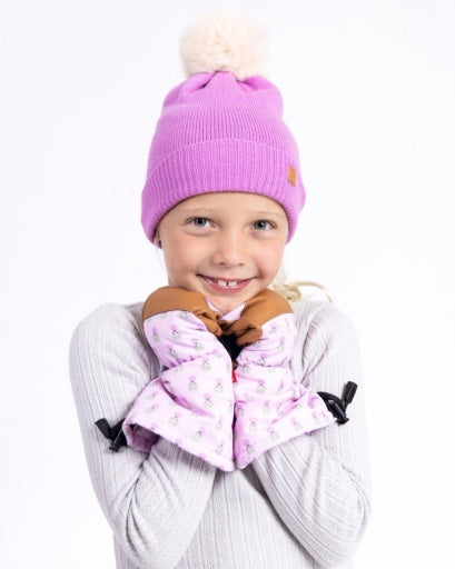 Northern Classics Kids Waterproof Ski Mitten - Pink Marigold