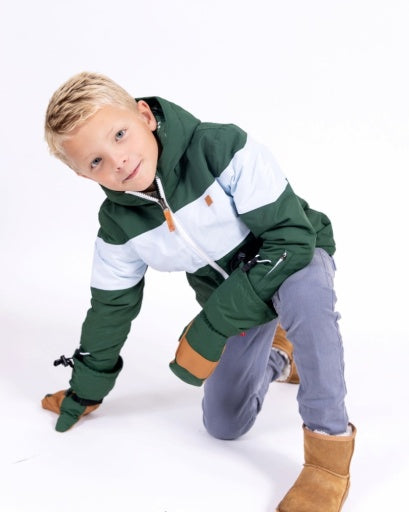 Northern Classics Kids Waterproof Ski Mitten - Ivy Green