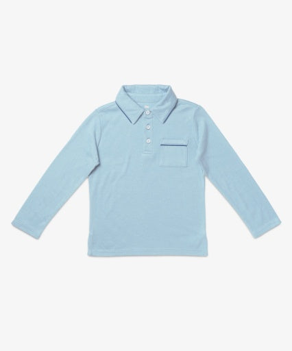 Oso & Me Parker Polo - Sky Blue