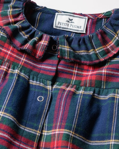 Petite Plume Windsor Tartan Madeline Romper