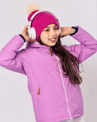 Northern Classics Knit Pom Hat - Hot Pink