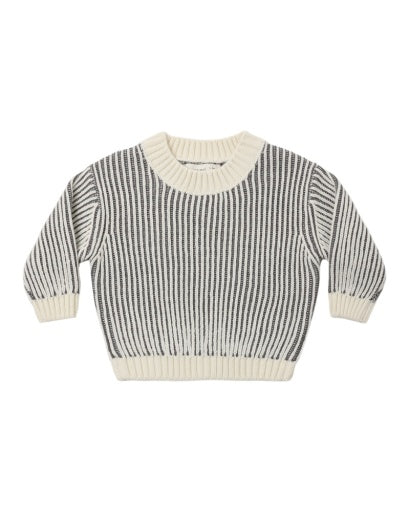 Quincy Mae Relaxed Knit Sweater Stripe