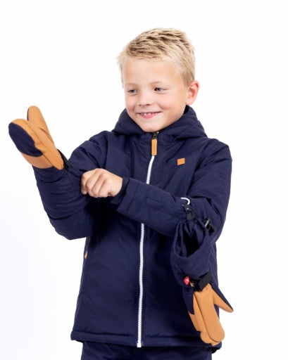 Northern Classics Kids Waterproof Ski Mitten - Navy Blue