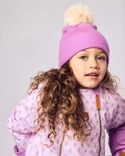Northern Classics Knit Pom Hat - Pink Lavender
