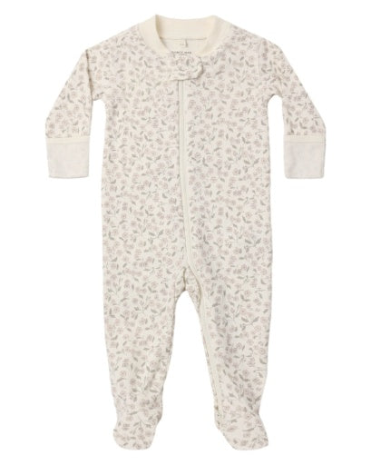Quincy Mae Zip Long Sleeve Sleeper Footie Floret