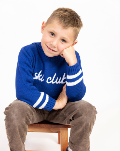 Northern Classics Kids Ski Club Sweater - Varsity Blue