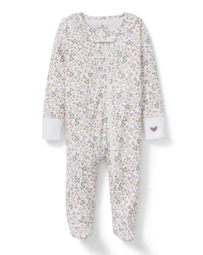 Petite Plume Baby's Pima Romper - Meadow Bloom