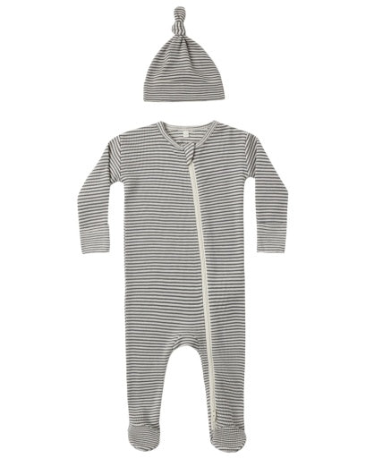 Quincy Mae Waffle Sleep Set Microstripe