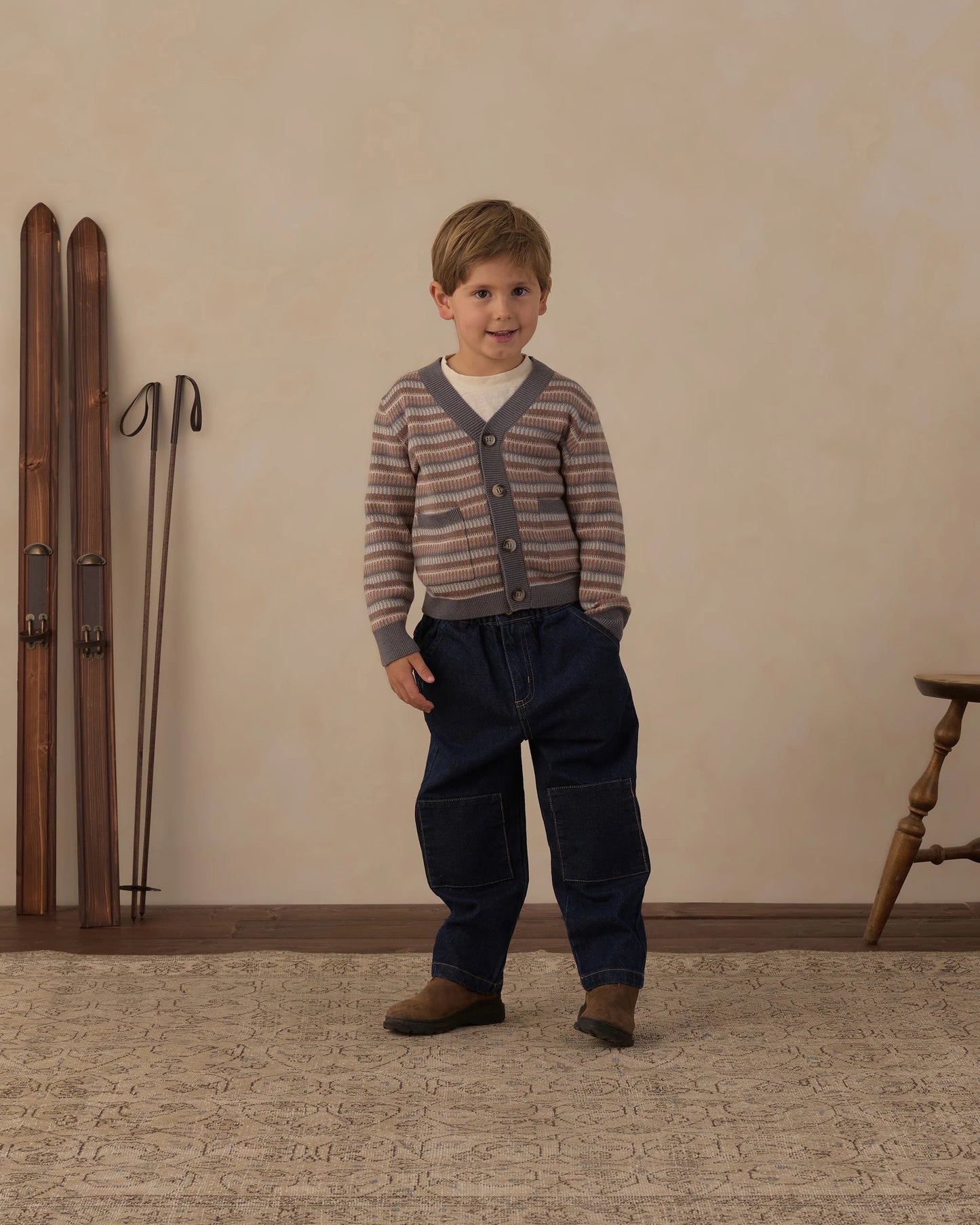 Rylee + Cru Wynn Cardigan Multi-Stripe