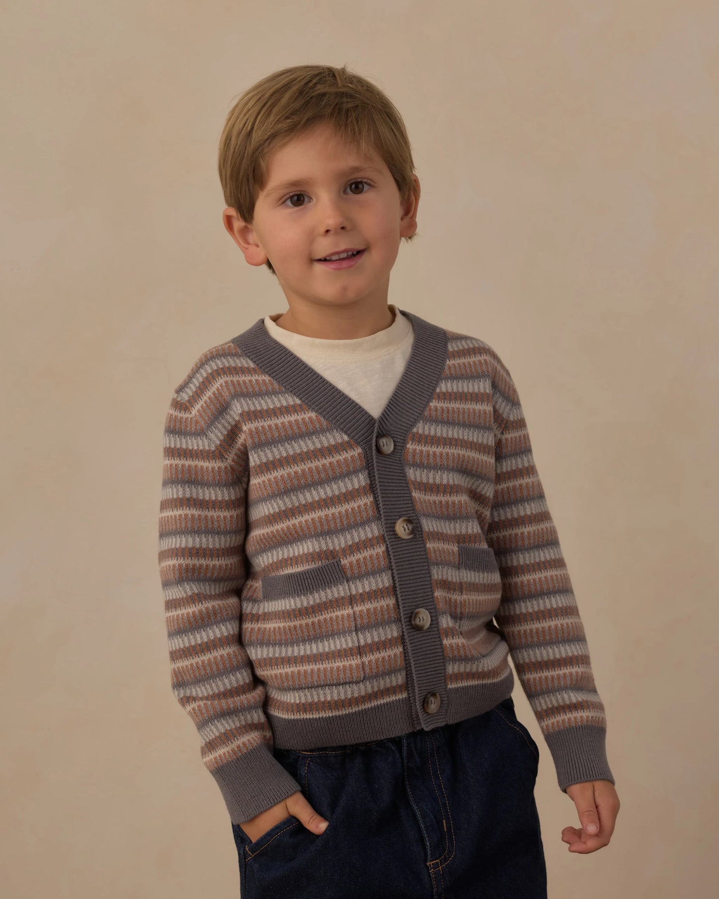 Rylee + Cru Wynn Cardigan Multi-Stripe