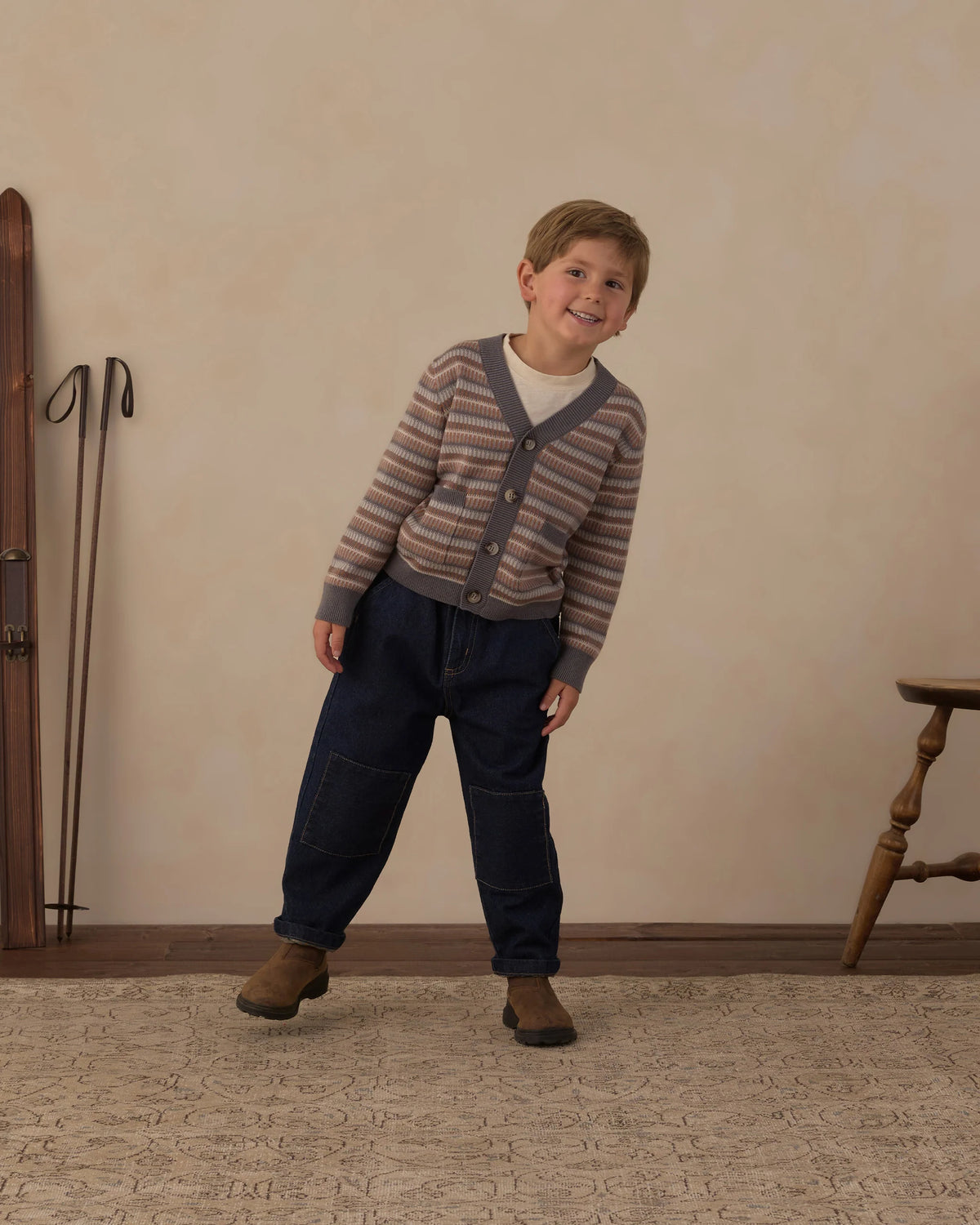 Rylee + Cru Wynn Cardigan Multi-Stripe